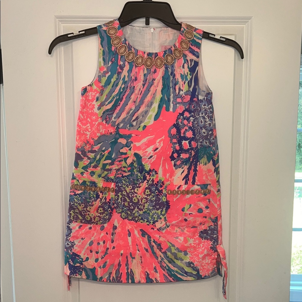 Lilly Pulitzer Girls Shift Dress - Size 8